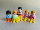 1990 Vintage Geobra Playmobil Doll House Playset Family Figures Lot