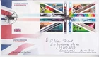 GB ROYAL MAIL FDC COVER 2021 UK A CELEBRATION USED STAMP SHEET HANDWRITTEN