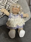 1983 Cabbage Patch Girl Doll Two Teeth With Glasses Dress And Shoes