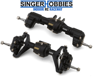 INJORA ASC18-26FR Ascent-18 Aluminum Front & Rear Portal Axles Set 208g & Links