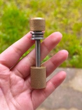 Brass Edc Griffin Spinner Spool Knurled Design
