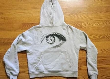Vicinity iris Eye Logo Mens Hoodie Sweater Grey Size Medium