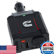 Cummins 120W DC to AC Power Inverter 12V Socket Dual USB Outlet Charger CMN