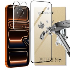  1 1 Pack For iPhone 17 Pro Max Tempered Glass Screen Protector and Lens Cover