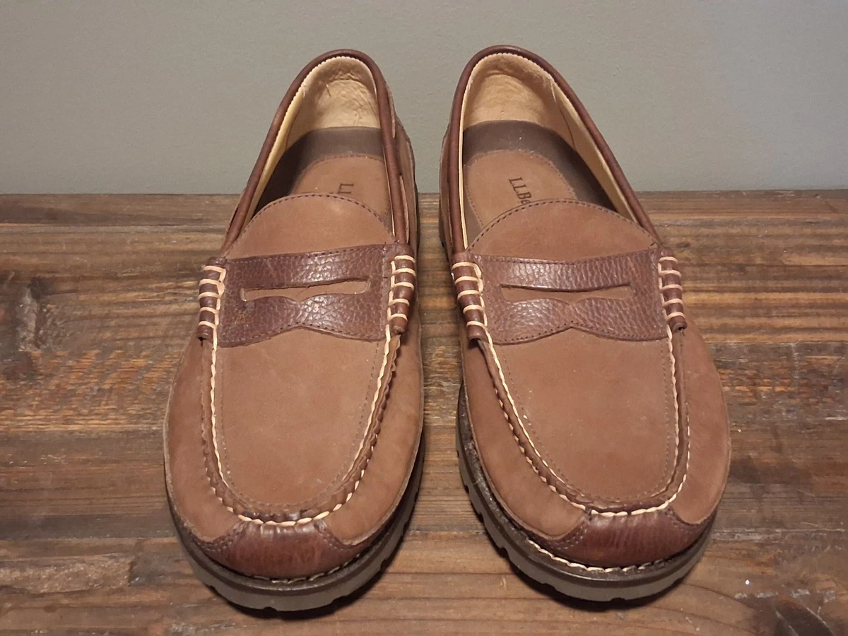 Minnetonka Moccasin Men Bison Leather 972 Loafer Brown Size 14 Hard Sole Bison Leather Indiana Men main image 3
