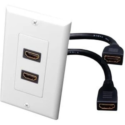 Vanco International 120932X Dual HDMI Faceplate Pigtail