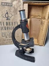 Vintage 1950s Merit Student Microscope No.2 J&L Randall Ltd Boxed