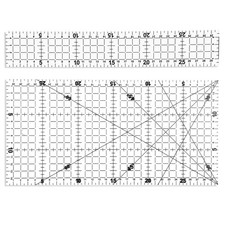 Acrylic Anti-Slip Quilting Sewing Ruler Metric Cutting Template Non-Slip