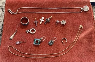 Scrap Sterling Silver 925 Estate Jewelry Scrap Lot