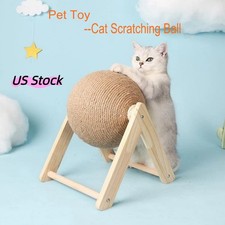 Cat Scratching Ball Kitten Sisal Rope Grinding Paws Claw Interactive Pet Toy