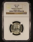 1939 Washington Quarter- 25c NGC PR67 - Nice Example!