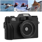 Digital Camera 4K 60FPS 75MP 6X Zoom 3 Inch HD Screen 1700mAh Mirrorless Camera