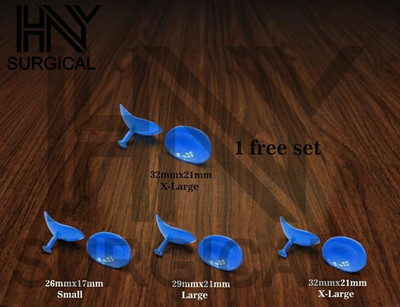Corneal Eye Shield with Electro Coated | S & L & XL | Laser Eye Protector 8 Pcs