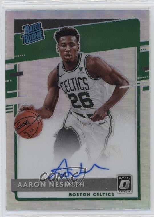 2020 Donruss Optic Rated Holo Prizm Signatures Aaron Nesmith Rookie Auto RC in5