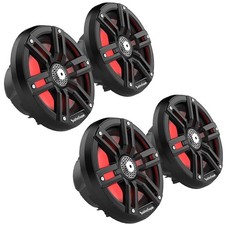 Rockford Fosgate M2-65B Marine 6.5" Color Optix 2-Way System 2 Pair 