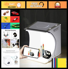 Portable Mini Photo Studio Light Box Kit - 5500K LED, 6 Backdrops, 21cm Tent