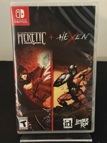 BRAND NEW HERETIC + HEXEN LIMITED RUN GAMES NINTENDO SWITCH U.S. ESRB VERSION!