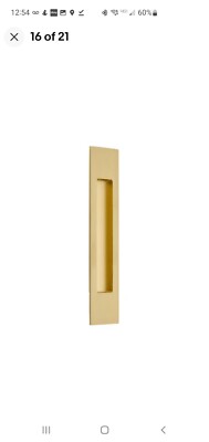 Emtek 220310 Modern Rectangular 10 Inch Tall Rectangular Flush