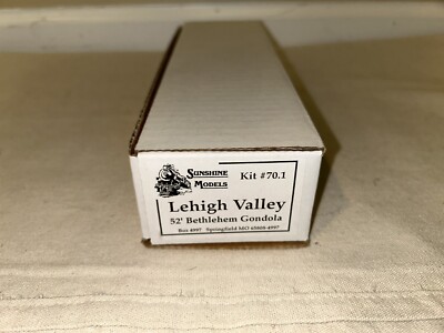 Sunshine Models HO Kit 70.1 Lehigh Valley 52' Bethlehem Gondola -New - Unbuilt