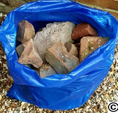 60 BLUE RUBBLE BAGS/SACKS DIY BUILDERS 71CM X 50CM 20"X 28" | eBay