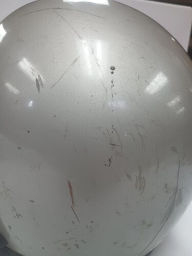 1970 Bell Toptex Helmet Super Magnum 7 1/4 Silver Tinted visor partial Iron Jaw - Picture 11 of 14