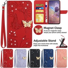 For Motorola Moto G Play/Power/Pure/Stylus Magnetic Flip Stand Wallet Phone Case