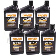 DRIVEN RACING OIL DT40 5w40 Synthetic Racing Motor Oil 6 x 1 Qt Bottles