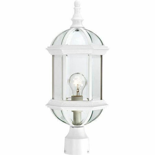 Nuvo 60-4974 - 19" Outdoor Post Lantern in White Finish with Clear Beveled Glass - Picture 1 of 1