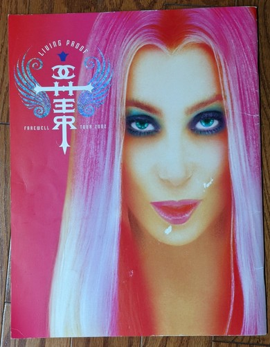 Cher Concert Program 2002 Living Proof Farewell Tour, Pre-Owned, Wear - Picture 2 of 3