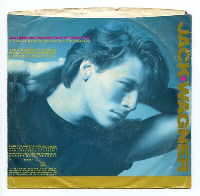 ジャックワグナー　オールアイニード　LP　aor Jack Wagner – All I Need – Vinyl (LP, Album), 1984 [r1860589