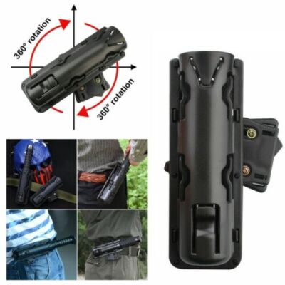 #ad 360 Degree Baton Holder Rotating Telescopic Baton Pouch Expandable Holster $9.49