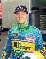 Michael Schumacher in Benetton F1 Suit Original Photo 15x20cm