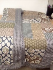 3 Piece Cotton Patchwork Vintage Floral Bedspread Queen Size 230x250cm