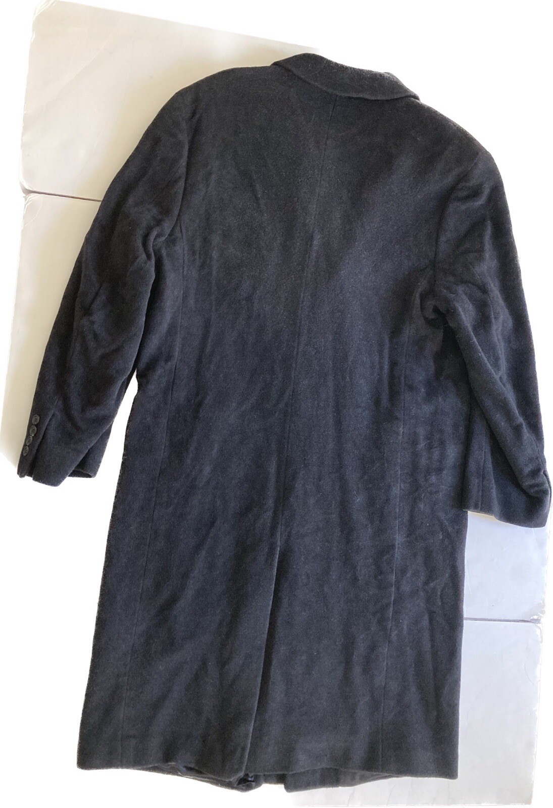 Lauren Ralph Lauren Marshall Fields Black Dress Coat Long Overcoat Men's 42 Read thumbnail 15