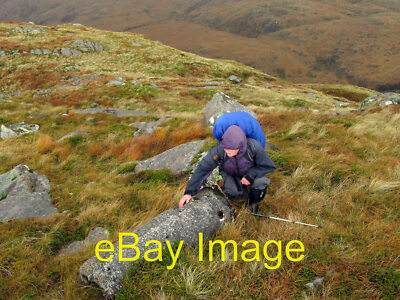 Foto 12x8 Hang von Beinn Duirinnis mit umgestürztem Trigpunkt Bonawe Exte c2008