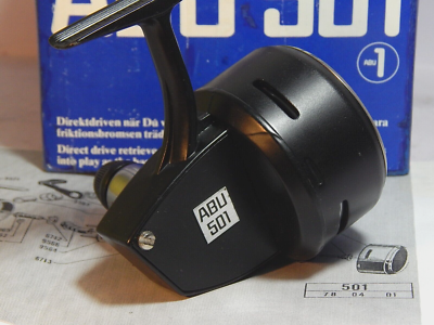 リール abu501 1970's vintage ABU 501 closed-face spinning reel in box