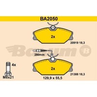Barum BremsbeläGe Bremsbelegsatz Vorne FüR Renault Megane Scenic Laguna I