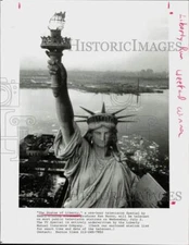 1986 Press Photo Statue of Liberty featured on public television special.