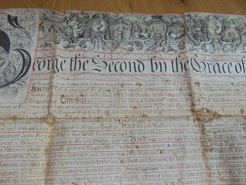 1743 Handwritten Manuscript George II Squire Demand John Kay 18th Century - Imagen 4 de 12