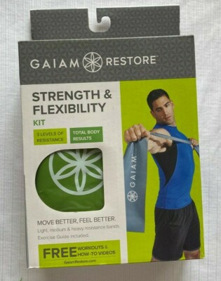 Gaiam Restore Strength Flexibility Kit Resistance Bands