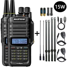 BAOFENG UV-9R PLUS 15W VHF/UHF WALKIE TALKIE DUAL BAND HANDHELD TWO WAY RADIO US