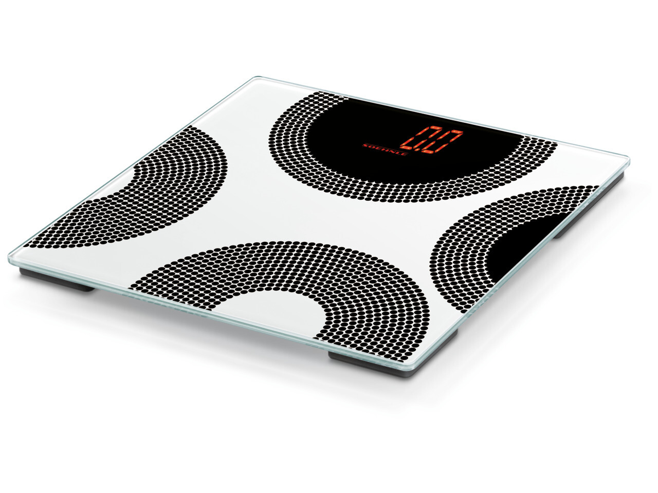 Bilancia Soehnle Magia Circle 63770: Design Minimalista e Vetro Nero 180kg