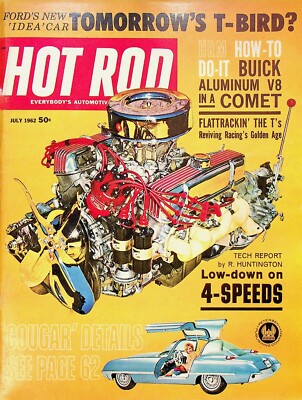 Vintage Hot Rod Magazine July 1962 Tomorrow's T-Bird M3983