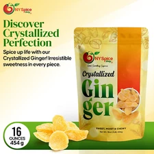 Crystallized Ginger Dehydrated Kosher Candied Sugar Slices Dried