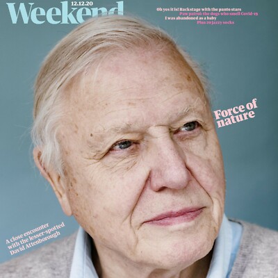 DAVID ATTENBOROUGH~Weekend Mag~DEC 2020~Climate Change~MARK GATISS~Murray~TENNIS