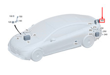 MERCEDES-BENZ EQS V297 Rear Battery Holder A2235457701 NO IMPORT DUTIES TO 🇺🇸