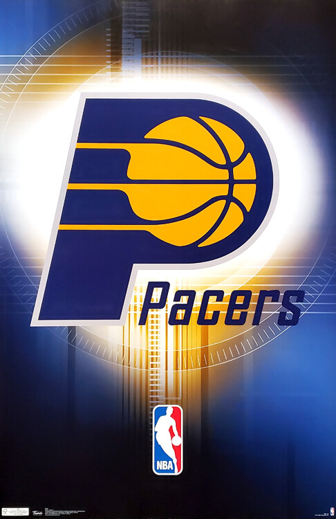 INDIANA PACERS BASKETBALL Official NBA Team Logo 22x34 Wall POSTER