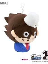2025 Game Ace Attorney Phoenix Wright Plush Doll Keychain Pendant Toy Keyring