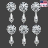 6 Cabinet Pulls Chrome Daisy Teardrop 2 3/4 | Renovator's Supply on sale 6 Cabinet Pulls Chrome Daisy Teardrop 2 3/4 | Renovator's Supply on sale