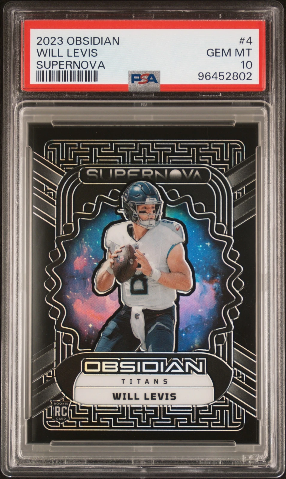 Will Levis Panini Obsidian Supernova #4 Base
